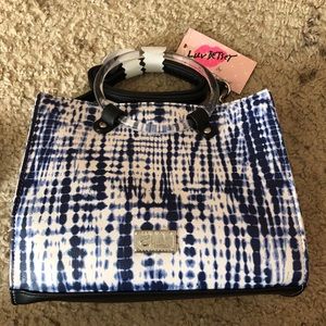 Betsey Johnson Purse Blue / White